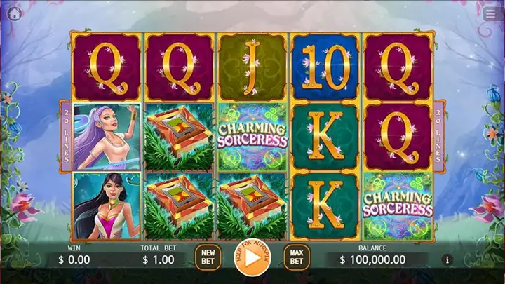 Charming Sorceress slot at PickWin Casino
